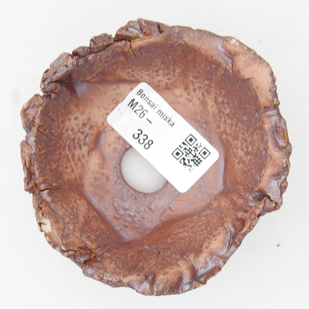 Coquille en céramique 9 x 8,5 x 4,5 cm , couleur marron