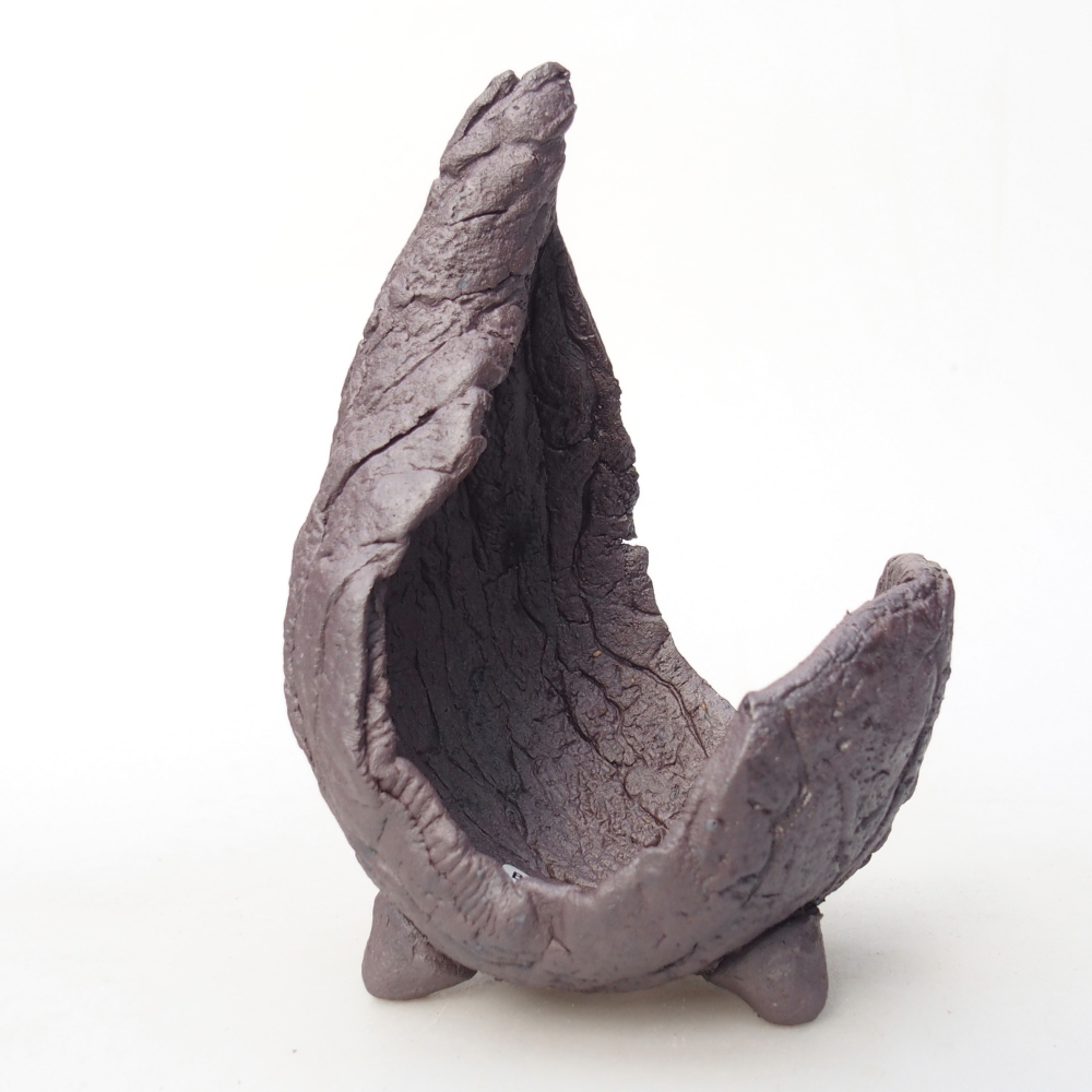 Coquille en céramique 8 x 8 x 12,5 cm , couleur métallique