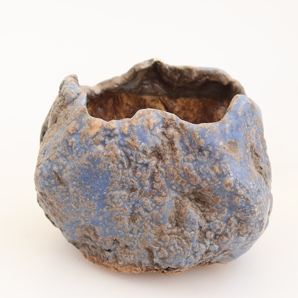 Coquille en céramique  5 x 5 x 6 cm, couleur bleue