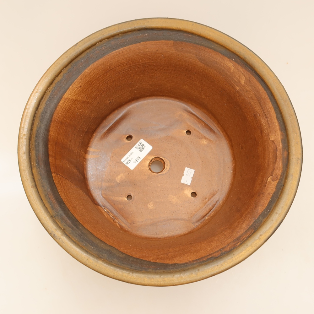 Bol à bonsaï en céramique 29 x 29 x 12 cm, brun