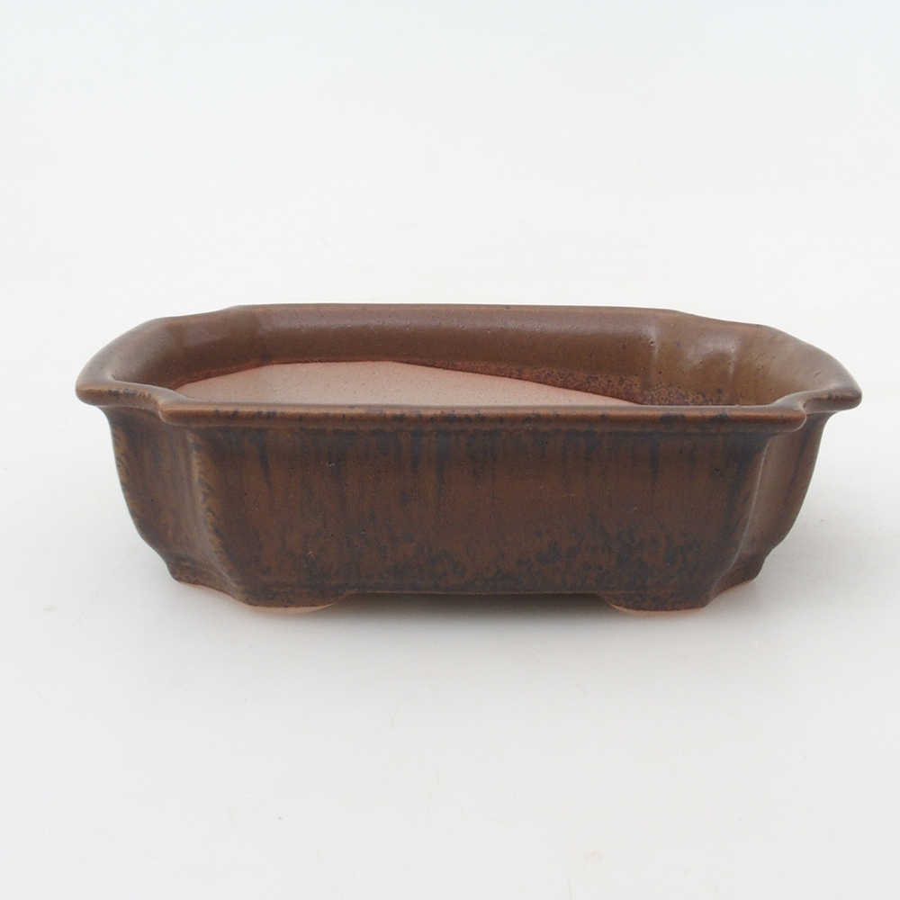 Bol à bonsaï H03 - 16,5 x 12 x 4,5 cm - brun