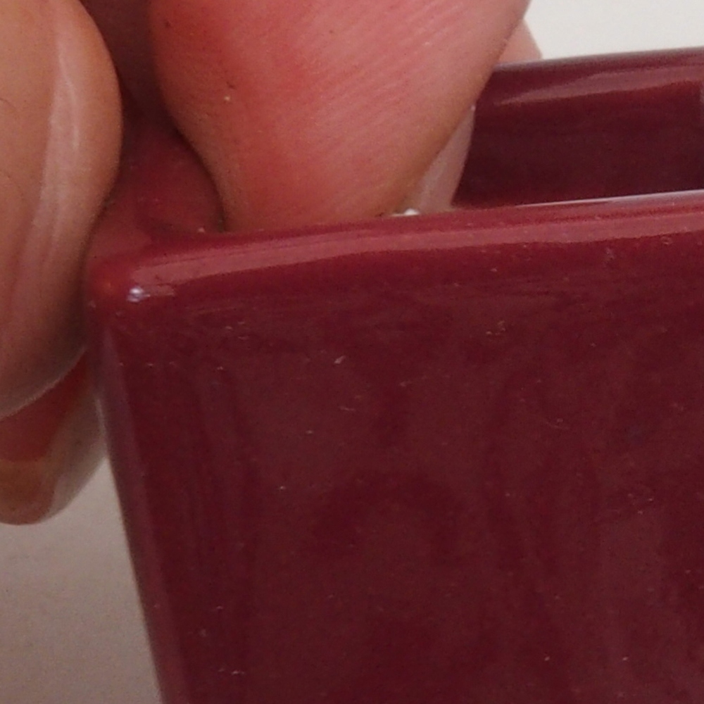 Mini bol bonsaï 3 x 3 x 3,5 cm, bordeaux