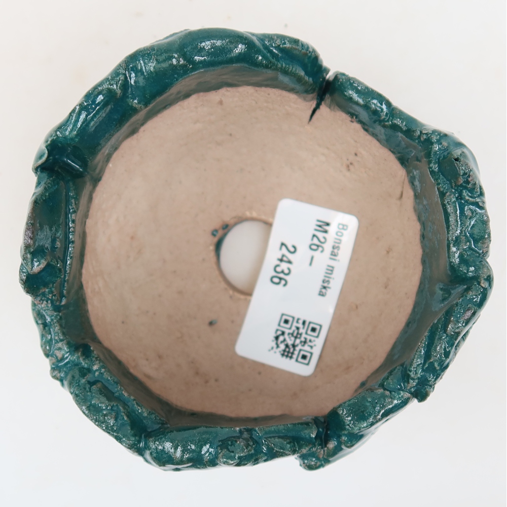 Coquille en céramique 9 x 8,5 x 6 cm , couleur verte