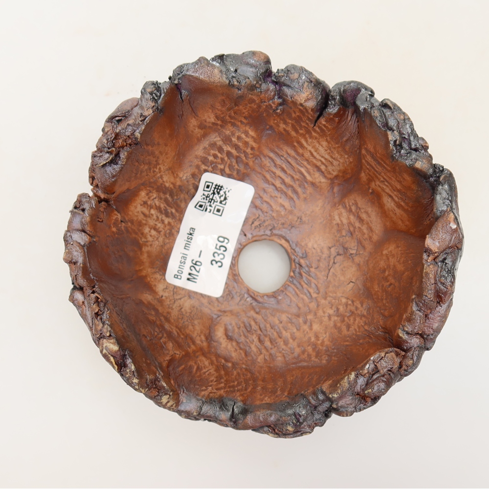 Coquille en céramique 12 x 11 x 7 cm, couleur marron