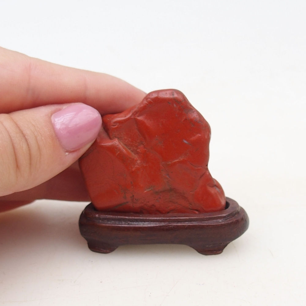 Suiseki - Pierre avec DAI (base en bois)