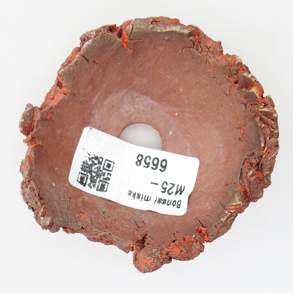 Coquille en céramique 7 x 7 x 4 cm , couleur orange