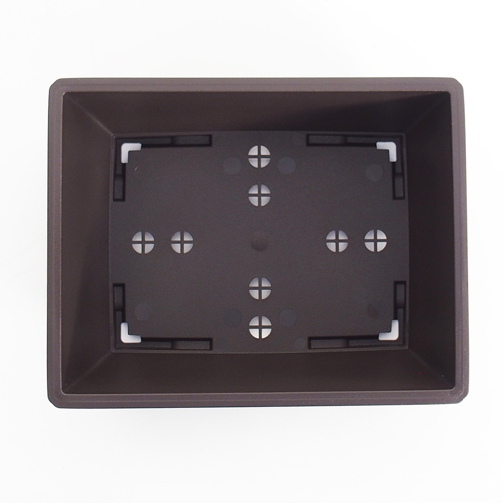 Bol en plastique MP-14 23,5 x 18,5 x 8 cm couleur marron