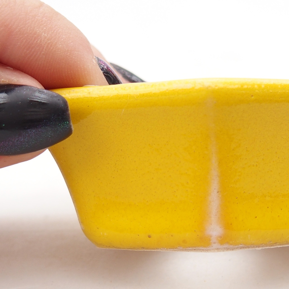 Mini bol bonsaï 6 x 5,5 x 2,5 cm, jaune