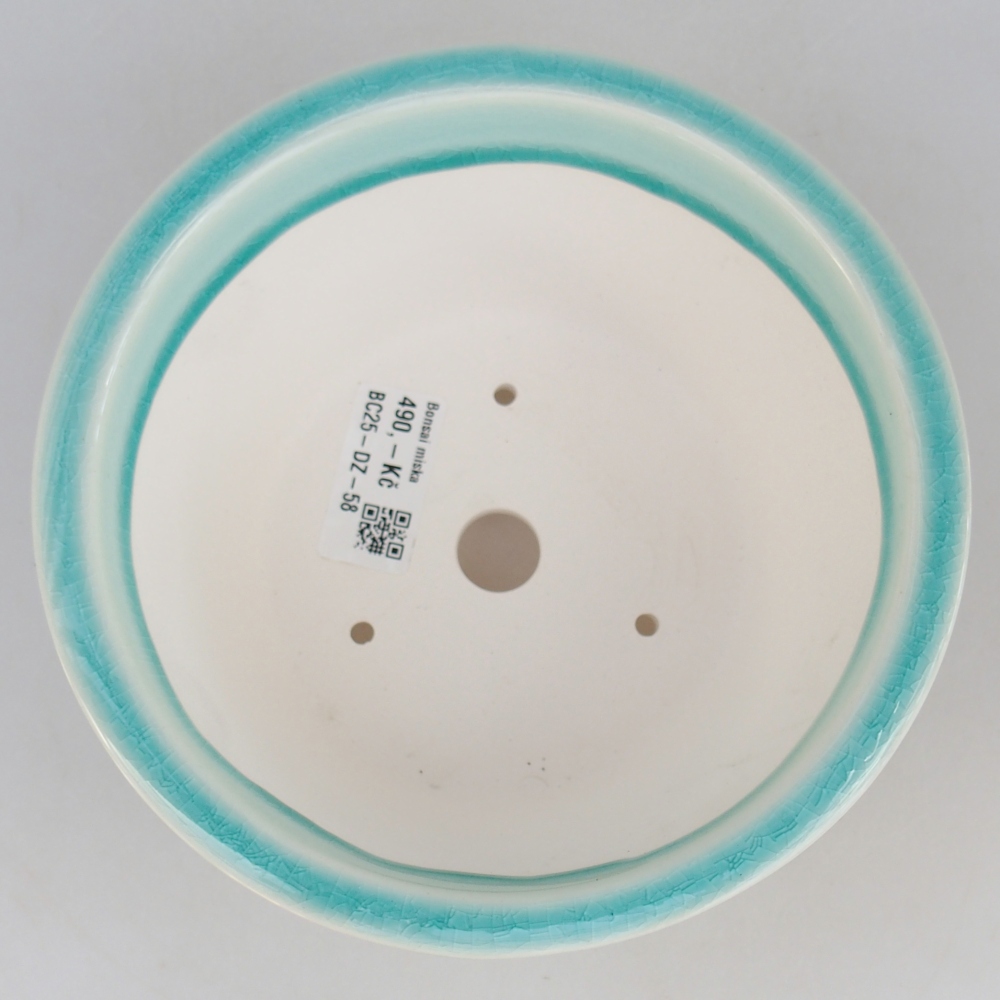 Bol à bonsaï en céramique 16 x 16 x 8,5 cm, vert