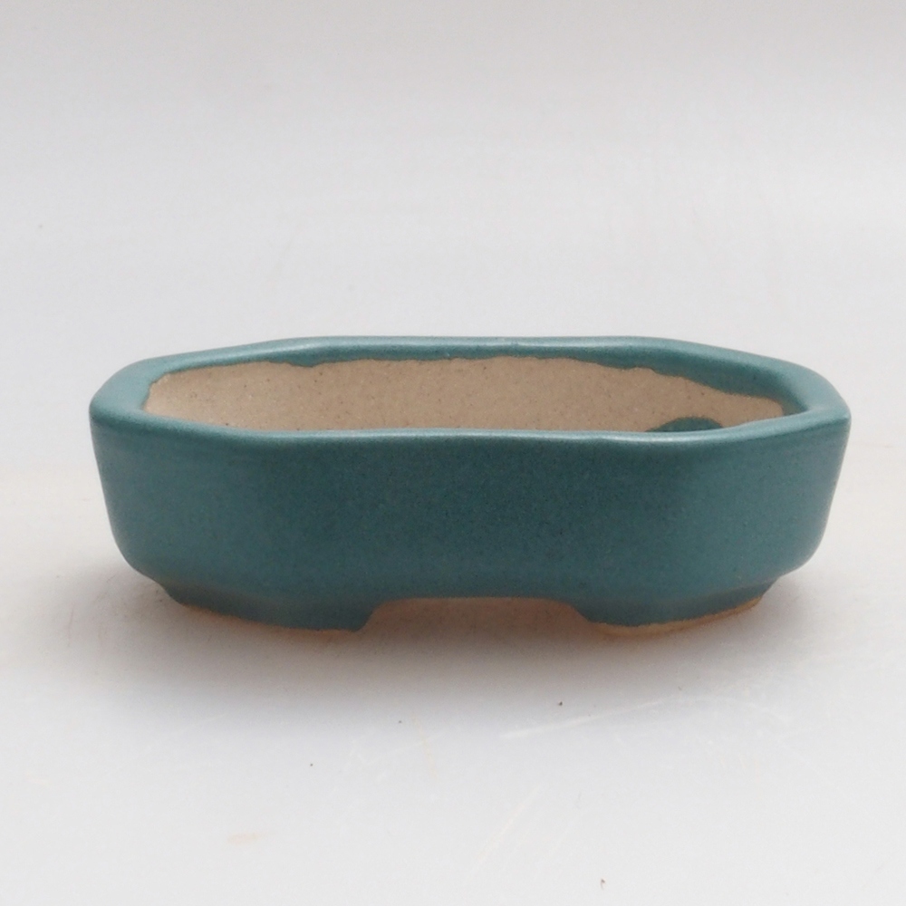 Bol à bonsaï en céramique 6,5 x 5,5 x 4 cm, couleur bleu