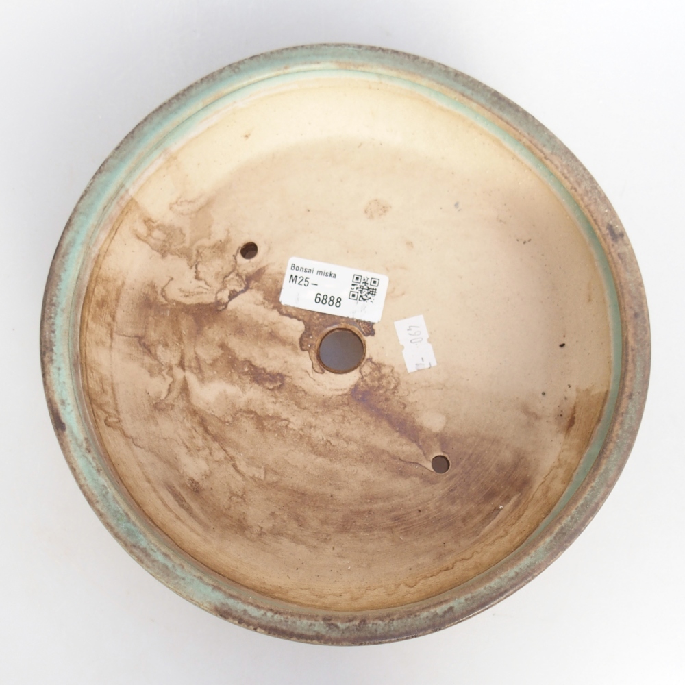 Bol à bonsaï en céramique 21 x 21 x 6 cm, vert