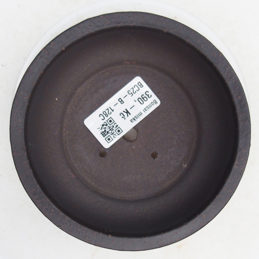 Bol à bonsaï en céramique 11,5 x 11,5 x 4,5 cm, noir