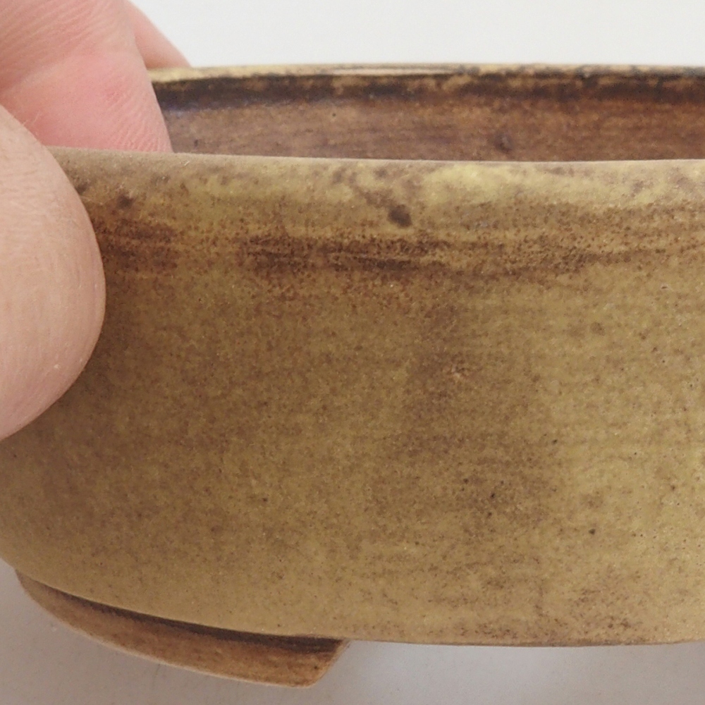 Bol à bonsaï en céramique 10 x 8,5 x 4 cm, brun