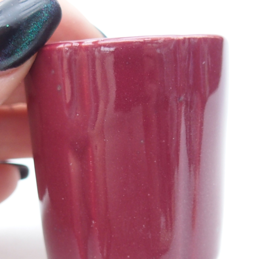 Mini bol bonsaï 4 x 4 x 4,5 cm, bordeaux