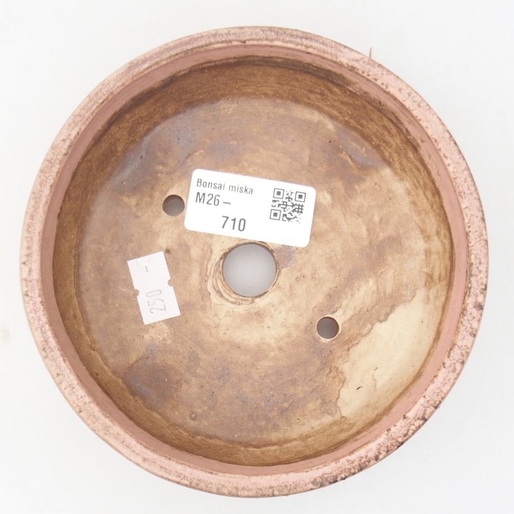 Bol à bonsaï en céramique 13,5 x 13,5 x 4 cm, rose