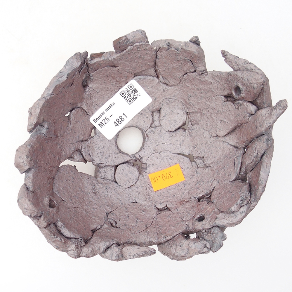 Coquille en céramique 16 x 14 x 6,5 cm , couleur métallique