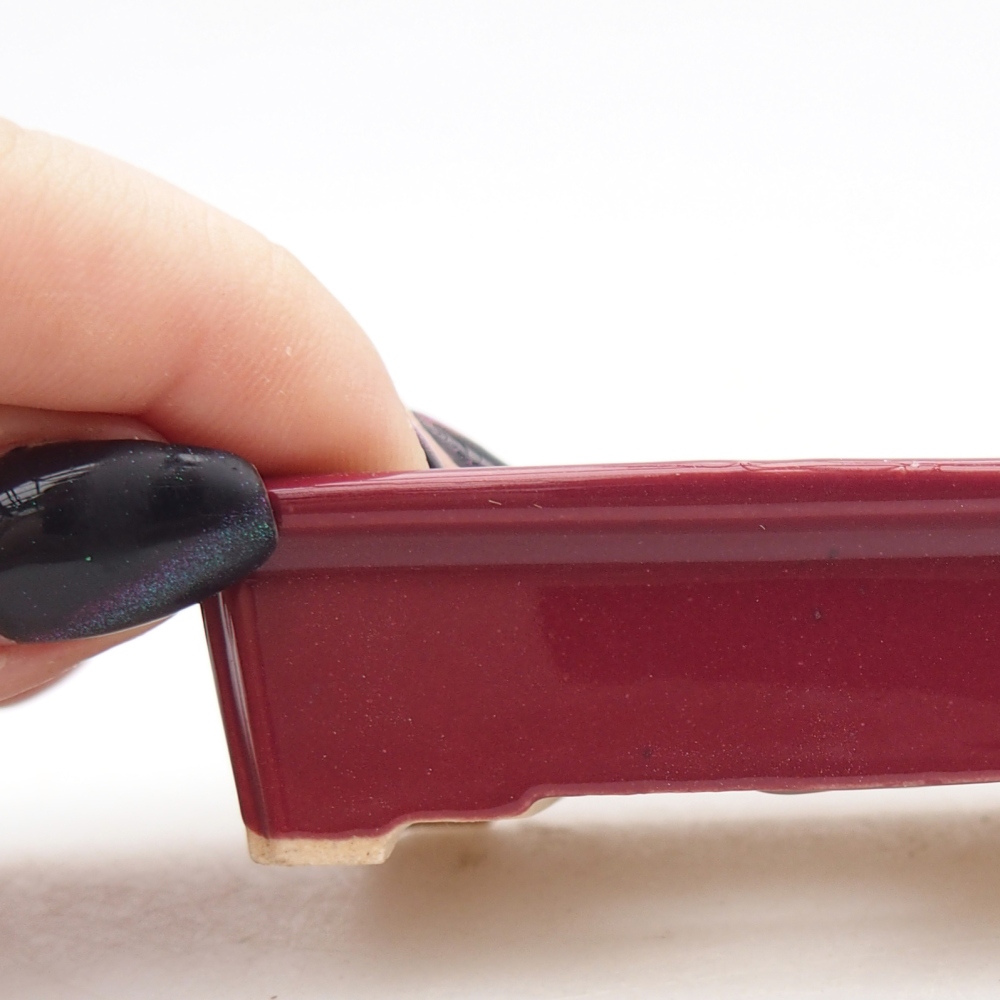 Mini bol bonsaï 7,5 x 5 x 2 cm, bordeaux