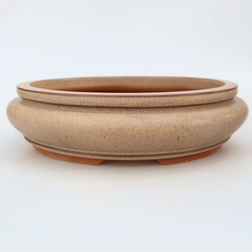 Bol en céramique  23 x 23 x 7 cm, couleur beige