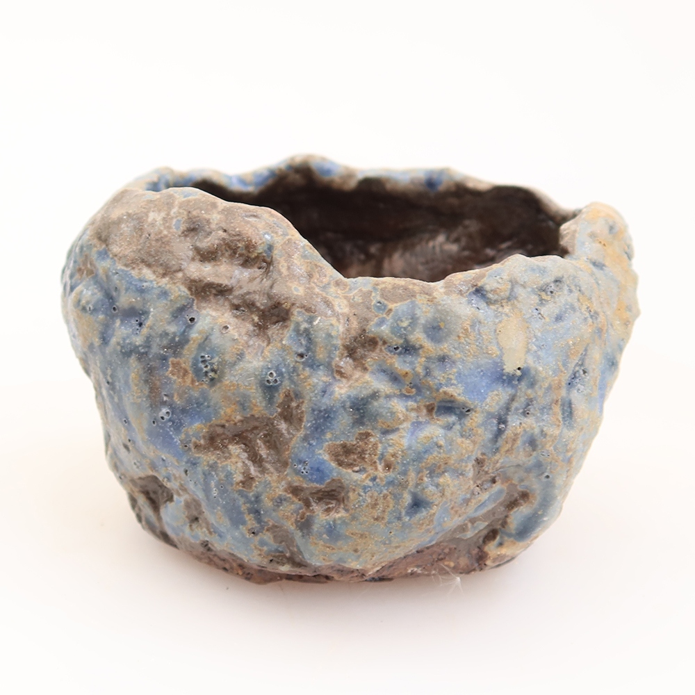 Coquille en céramique  6 x 5 x 5 cm, couleur bleue