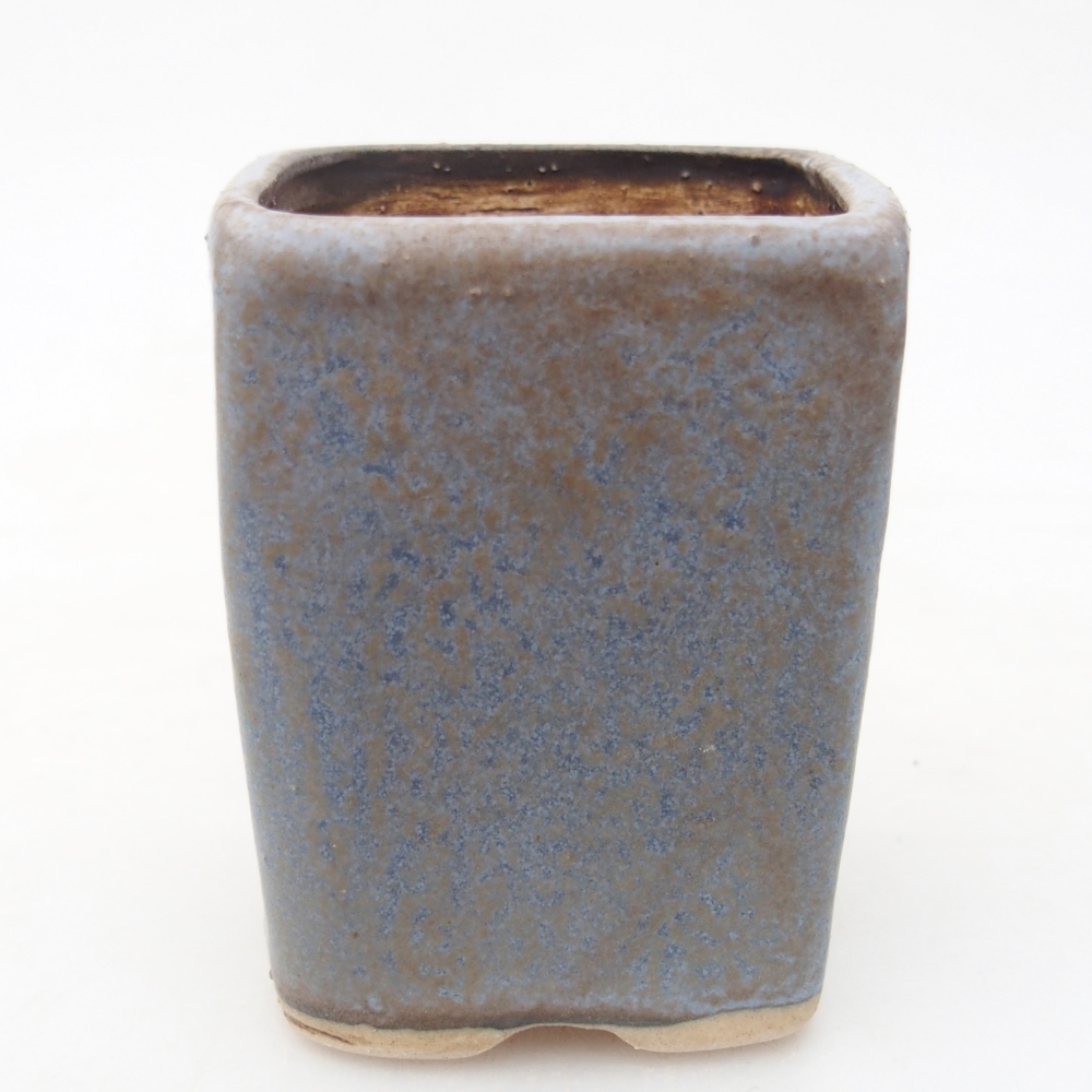 Bol à bonsaï en céramique 5 x 5 x 6,5 cm, couleur bleu
