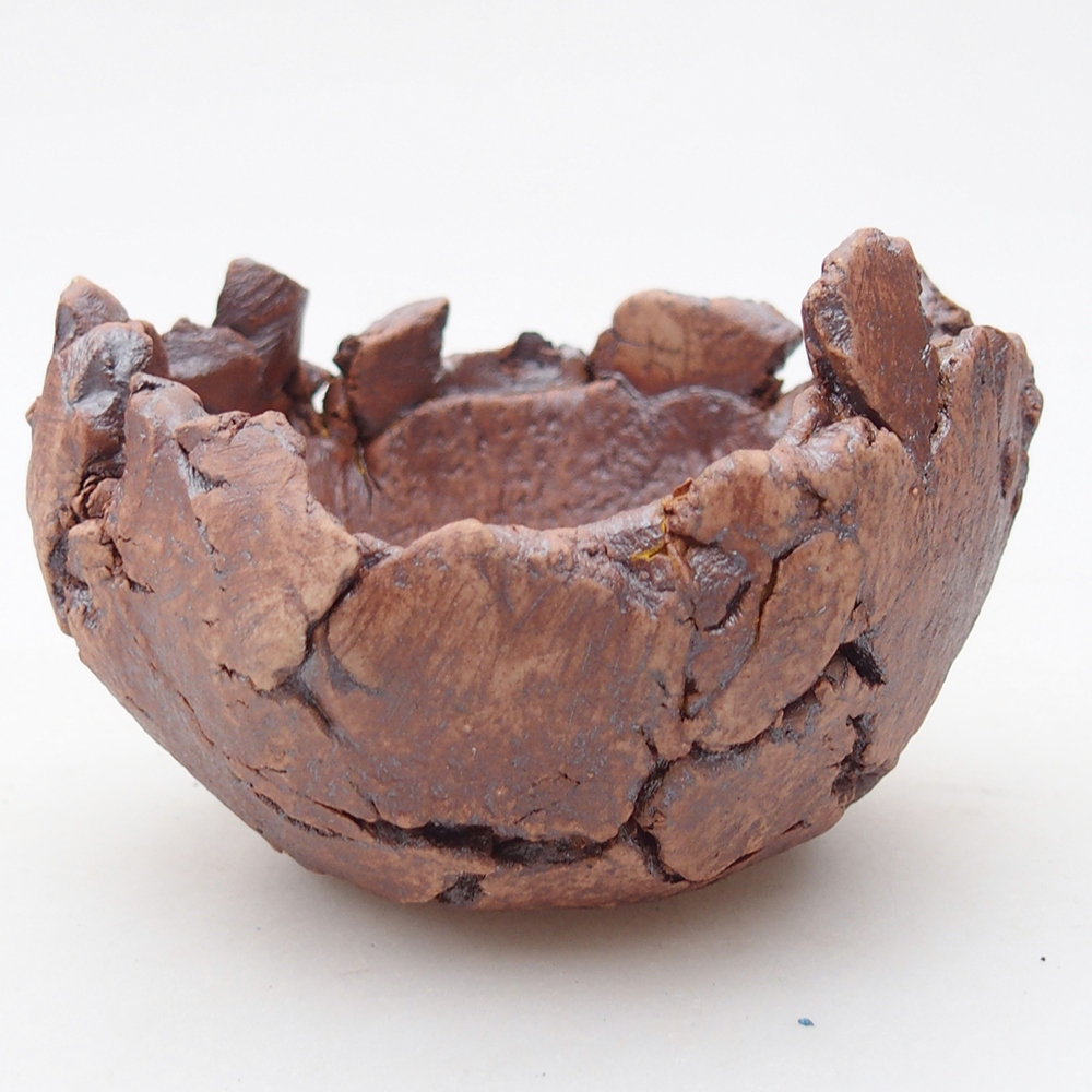 Coquille en céramique 9 x 9 x 5,5 cm , couleur marron