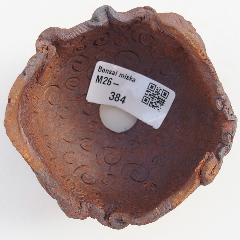 Coquille en céramique 8 x 7,5 x 7 cm , couleur marron