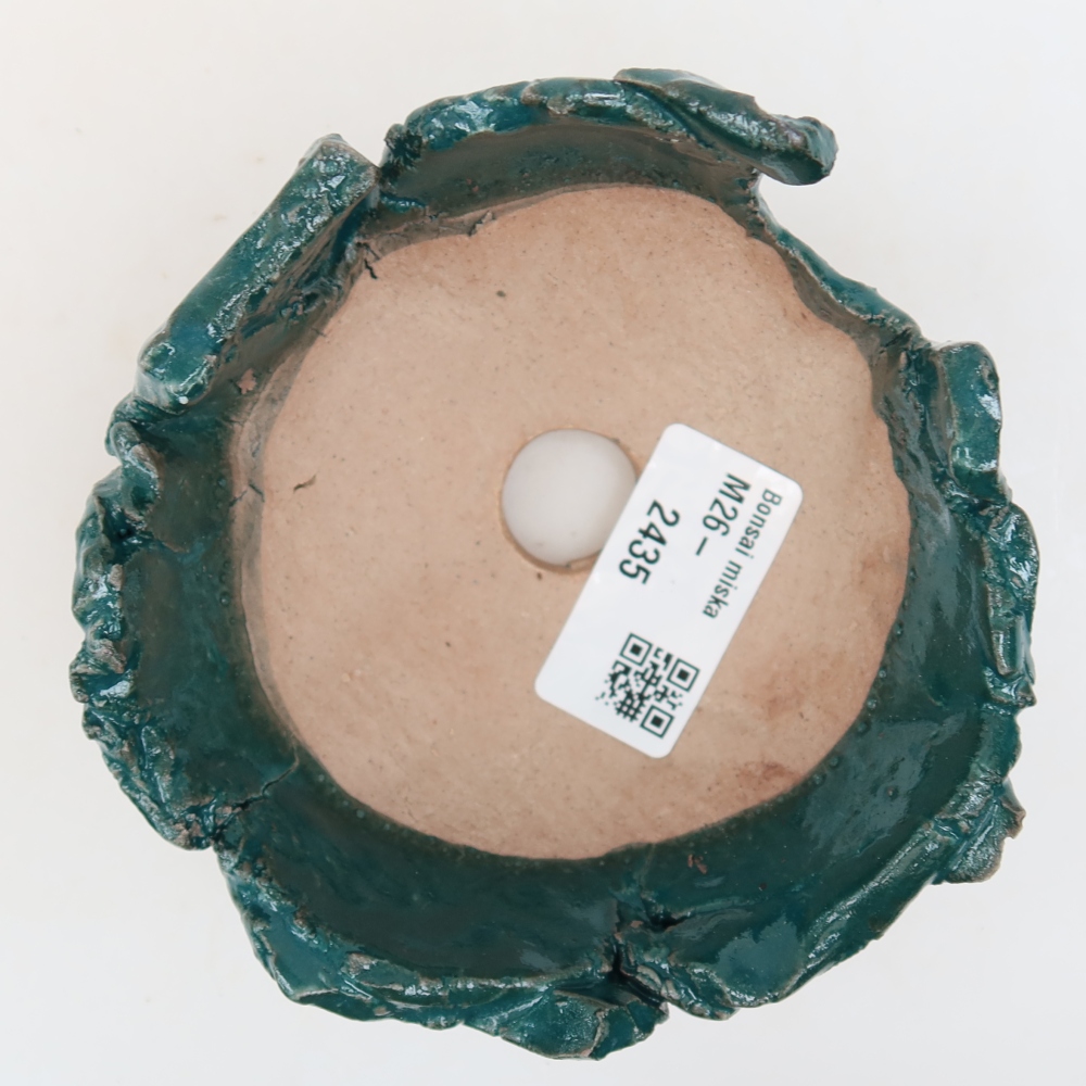Coquille en céramique  10,5 x 10,5 x 6 cm , couleur verte