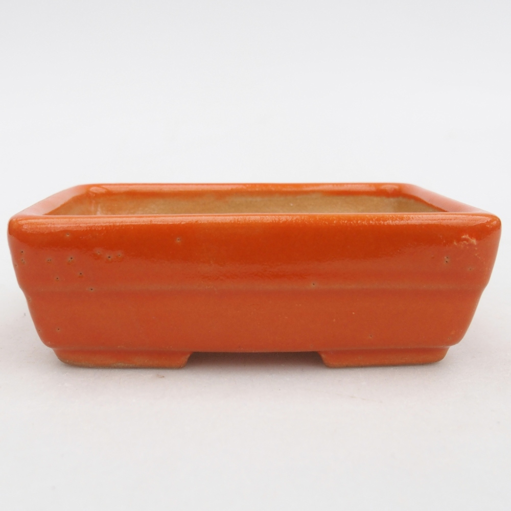 Bol à bonsaï en céramique 10 x 7 x 3 cm, orange