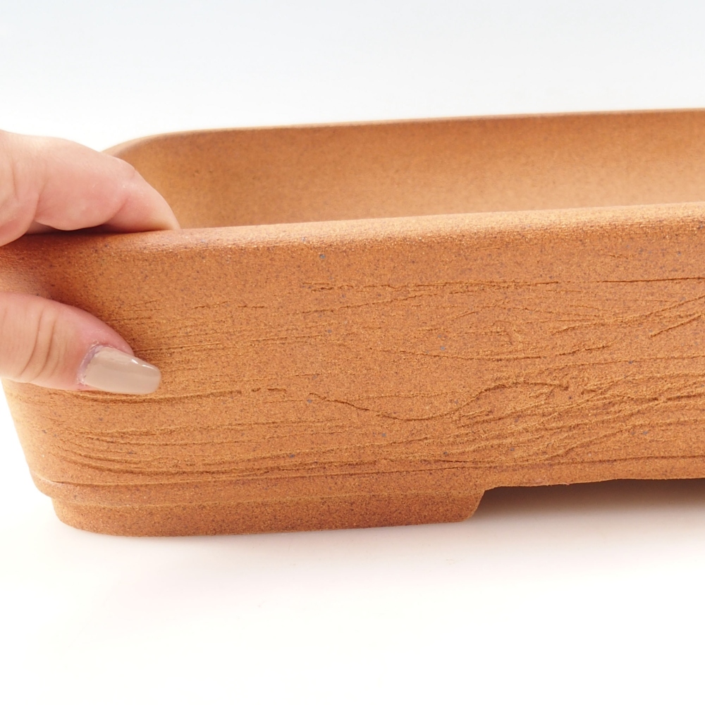 Bol à bonsaï 38 x 30 x 8,5 cm , couleur marron