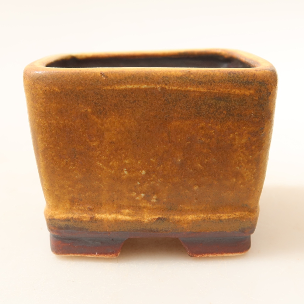 Bol à bonsaï en céramique 6 x 6 x 4,5 cm, vert