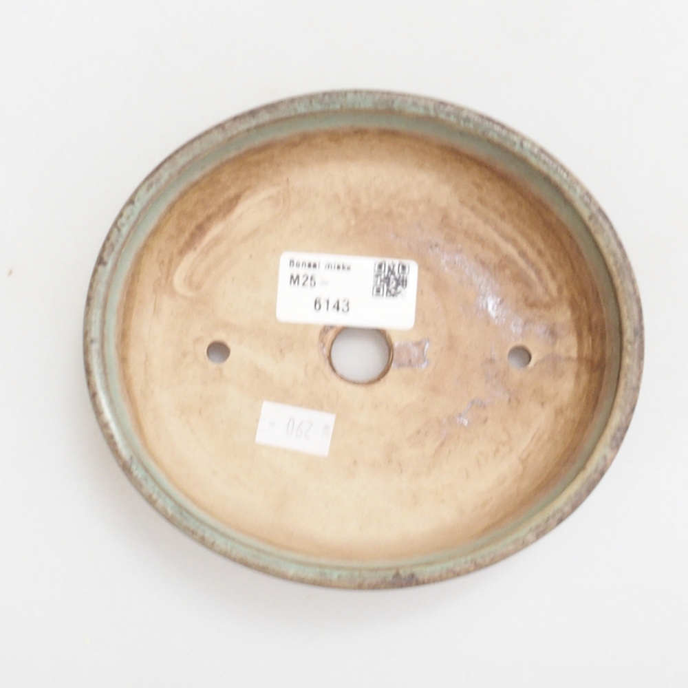 Bol à bonsaï en céramique 10 x 8,5 x 4 cm, brun