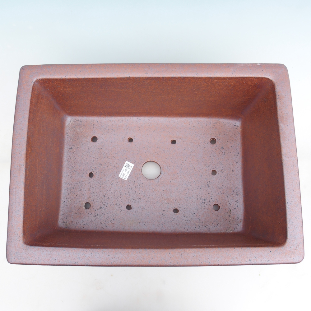 Bol bonsaï en céramique 52 x 37 x 20 cm , couleur métal - ENLEVEMENT PERSONNEL UNIQUEMENT ou transport sur palette