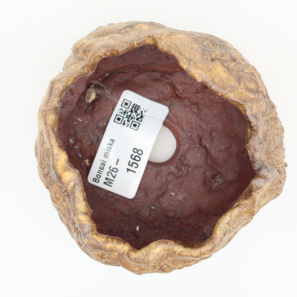 Coquille en céramique  6,5 x 5 x 6 cm , couleur marron