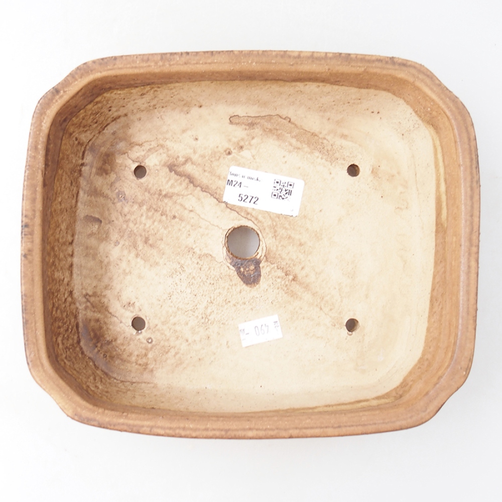 Bol à bonsaï en céramique 21 x 18 x 6 cm, rose