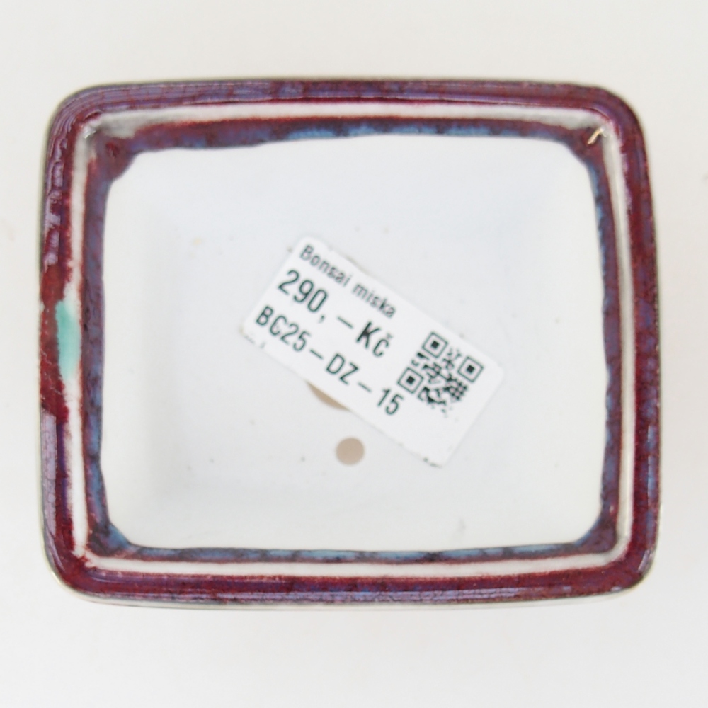 Mini bol bonsaï 8,5 x 7,5 x 4 cm, bordeaux