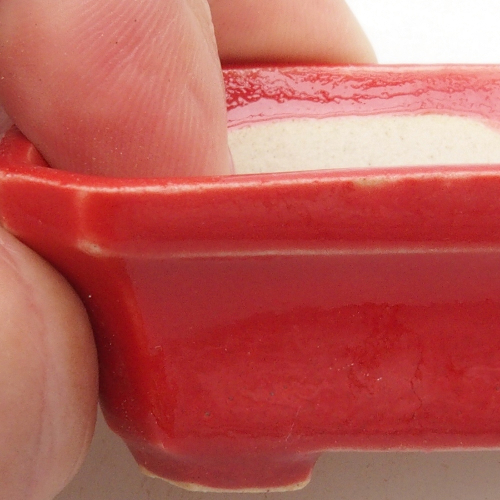 Mini bol bonsaï 5 x 4,5 x 2 cm, couleur rouge