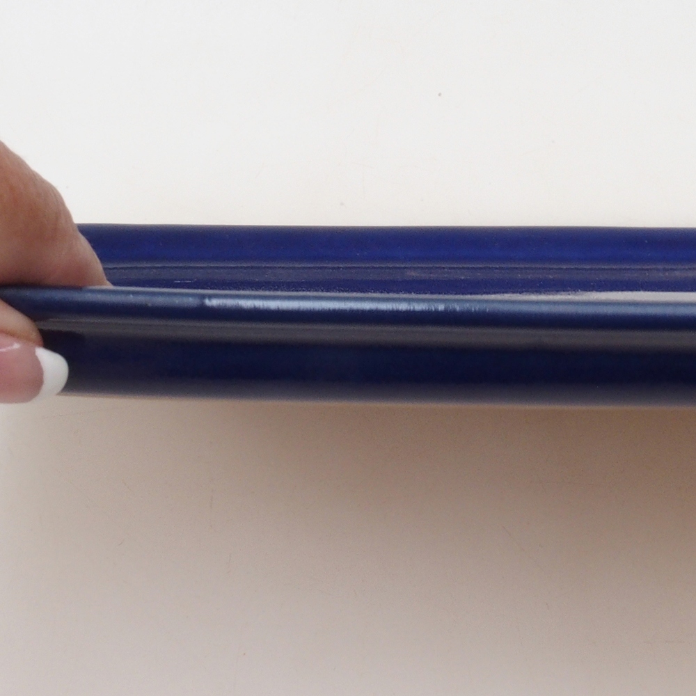 Soucoupe en céramique H09 - 28,5 x 19,5 x 1,5 cm - bleu