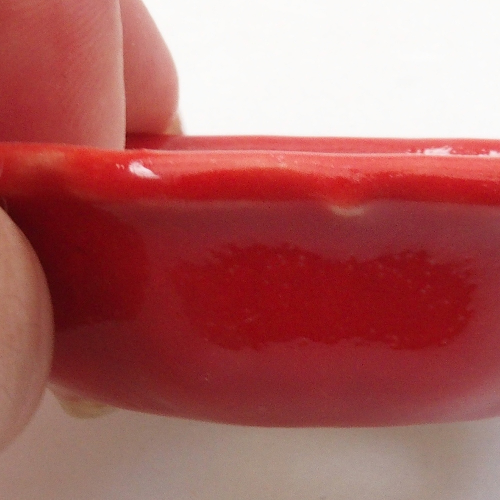 Mini bol bonsaï 7 x 7 x 2 cm, couleur rouge