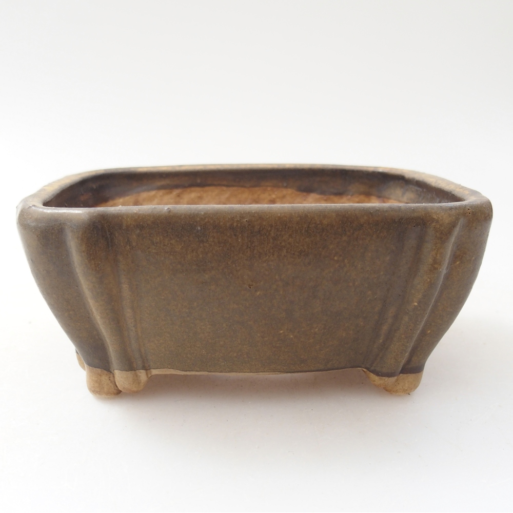 Bol à bonsaï en céramique 10 x 9 x 5 cm, brun