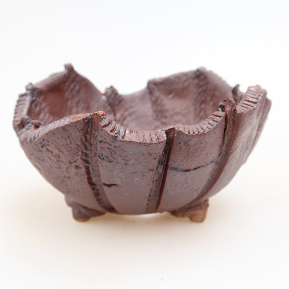 Coquille en céramique  10,5 x 10,5 x 6,5 cm, couleur métallique