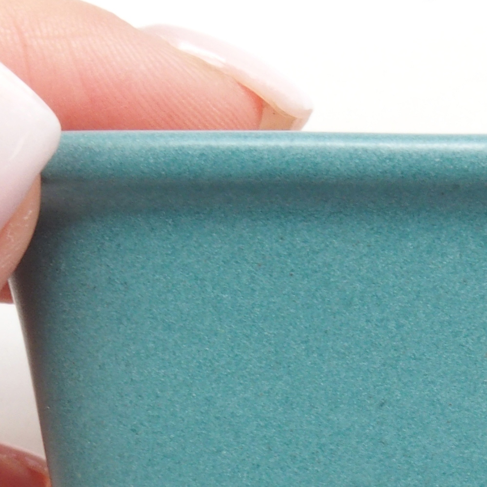 Bol à bonsaï en céramique 6,5 x 5,5 x 4 cm, couleur bleu