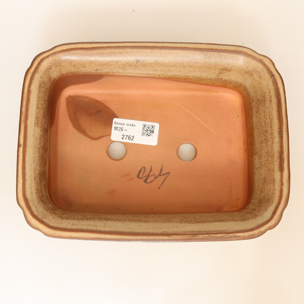 Bol en céramique  20 x 15,5 x 5,5 cm, couleur marron