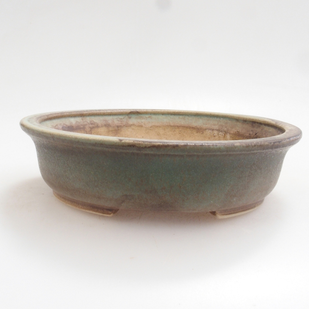 Bol à bonsaï en céramique 10 x 8,5 x 4 cm, brun