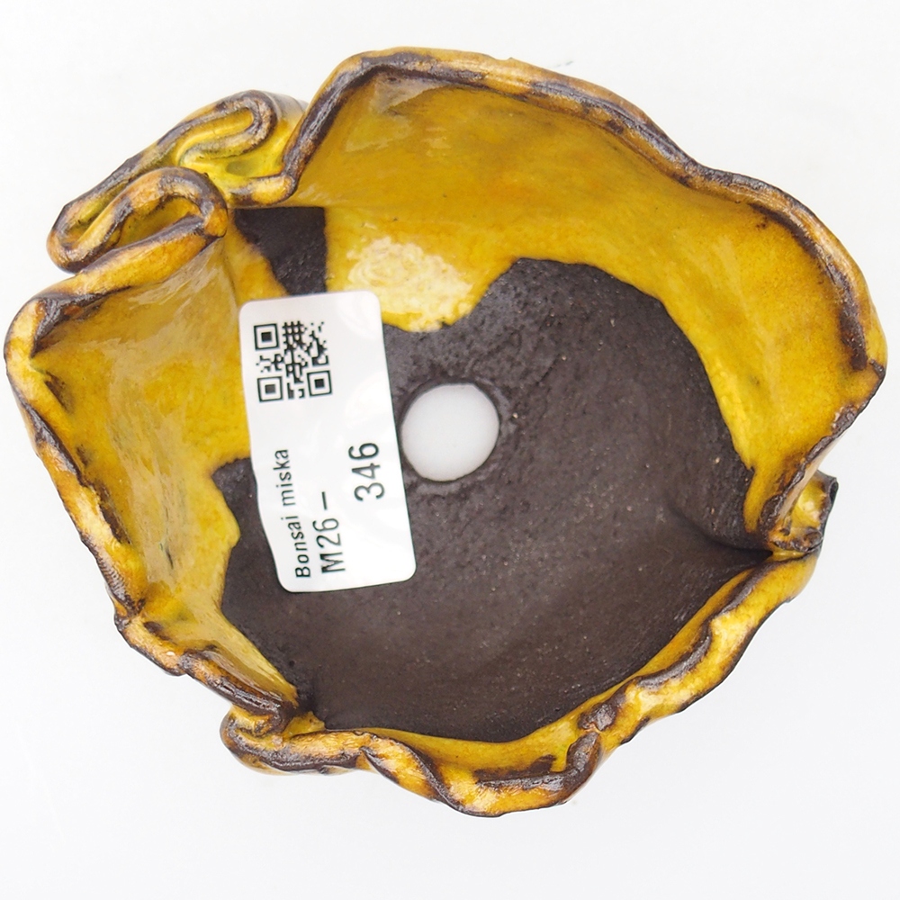 Coquille en céramique 8 x 10 x 5,5 cm , jaune