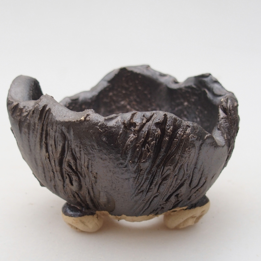 Coquille en céramique 9 x 9 x 6 cm , couleur noire