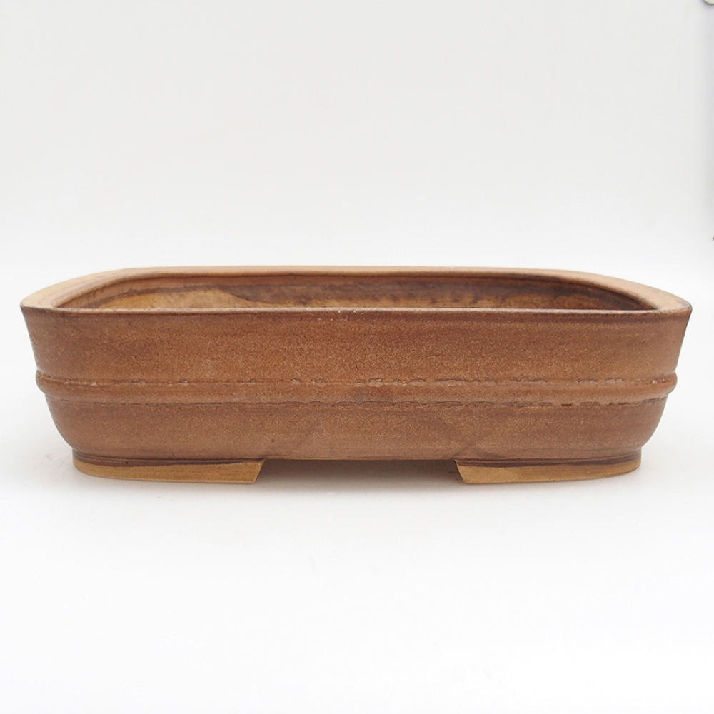 Bol à bonsaï en céramique 29,5 x 25 x 7 cm, rose