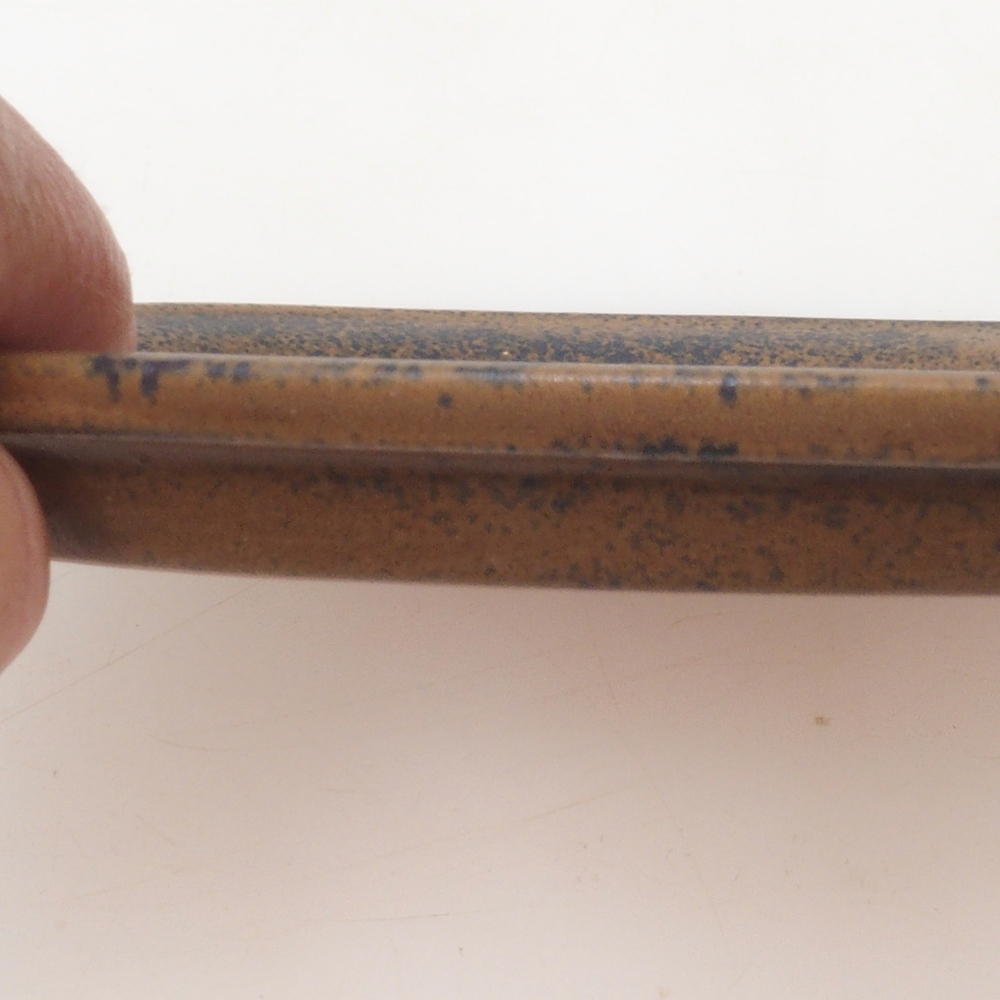 Soucoupe ovale Bonsai S - 20 x 16,5 x 1,5 cm - marron