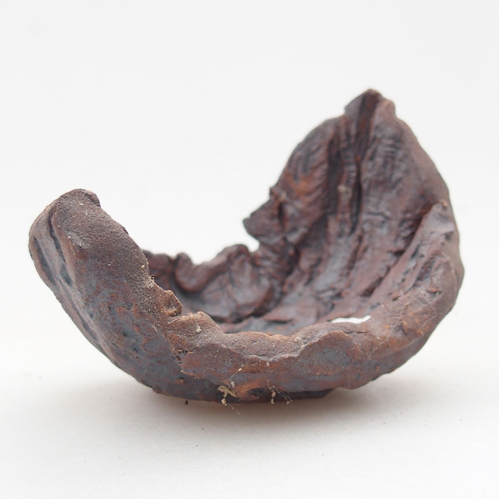 Coquille en céramique 7,5 x 5,5 x 6 cm , couleur marron