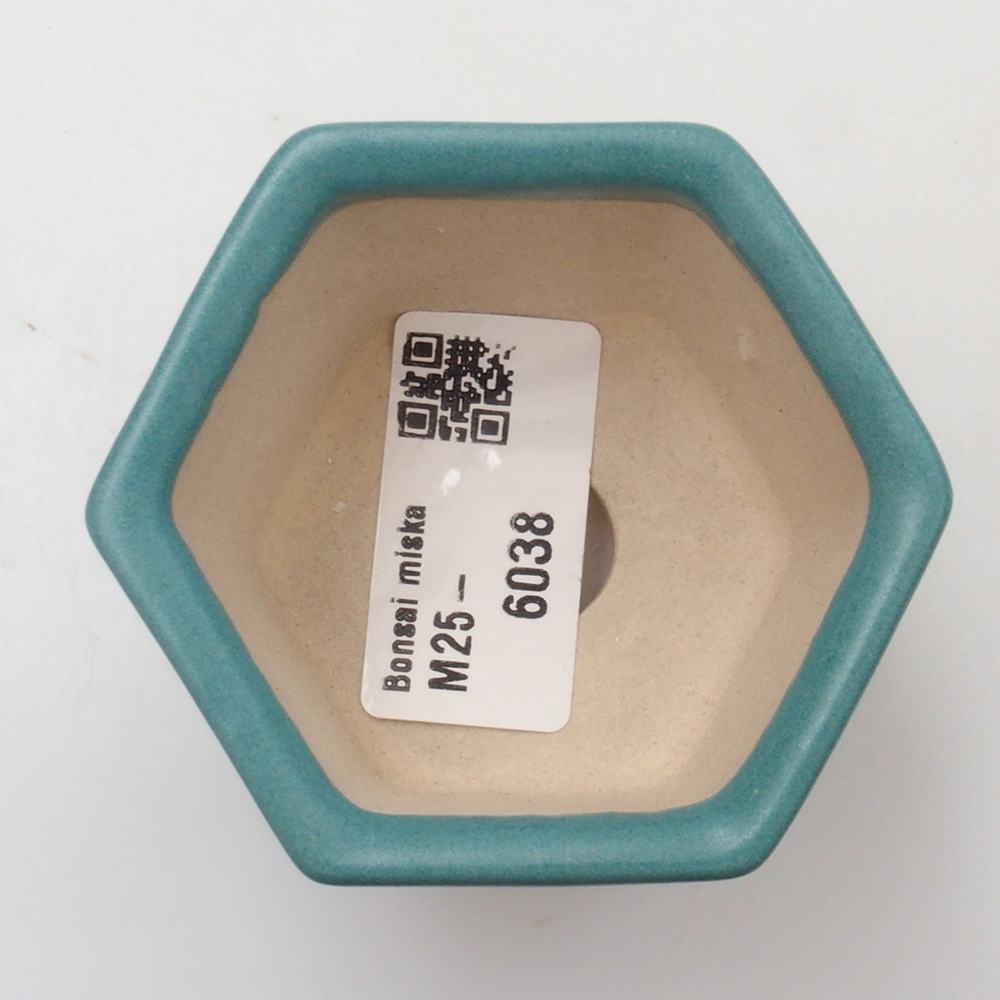 Bol à bonsaï en céramique 6,5 x 5,5 x 4 cm, couleur bleu