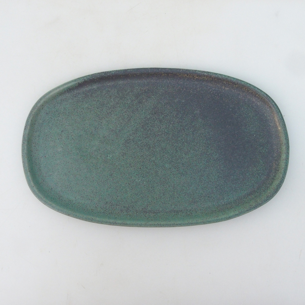 Bol bonsaï + soucoupe H15 - 25,5x17,5x6 cm - vert